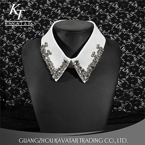 wholesale New fashion neck design collar for stand collar with crystal rhinestone for women clothing Neck Collar Trim