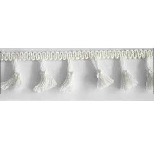 Kavatar Wholesale Customized Pure White Tassel Fringe For Garment Accessoires