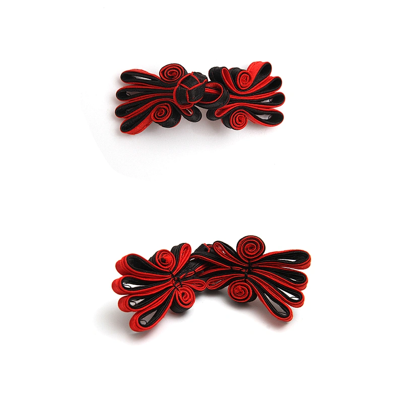 Chinese knot button frog closure Tang dynasty formal wear hand-made dish buckle flower buckle quality Button design Bead button