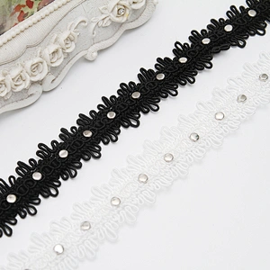 wholesale garment rivets Trimming lace trim fabric Design rivets for bags fashion custom crystal flat rivet studs