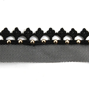 Wholesale 3cm Size Studs trim ribbon diy handmade costume dress sewing bead lace trim Design Rivets Trims