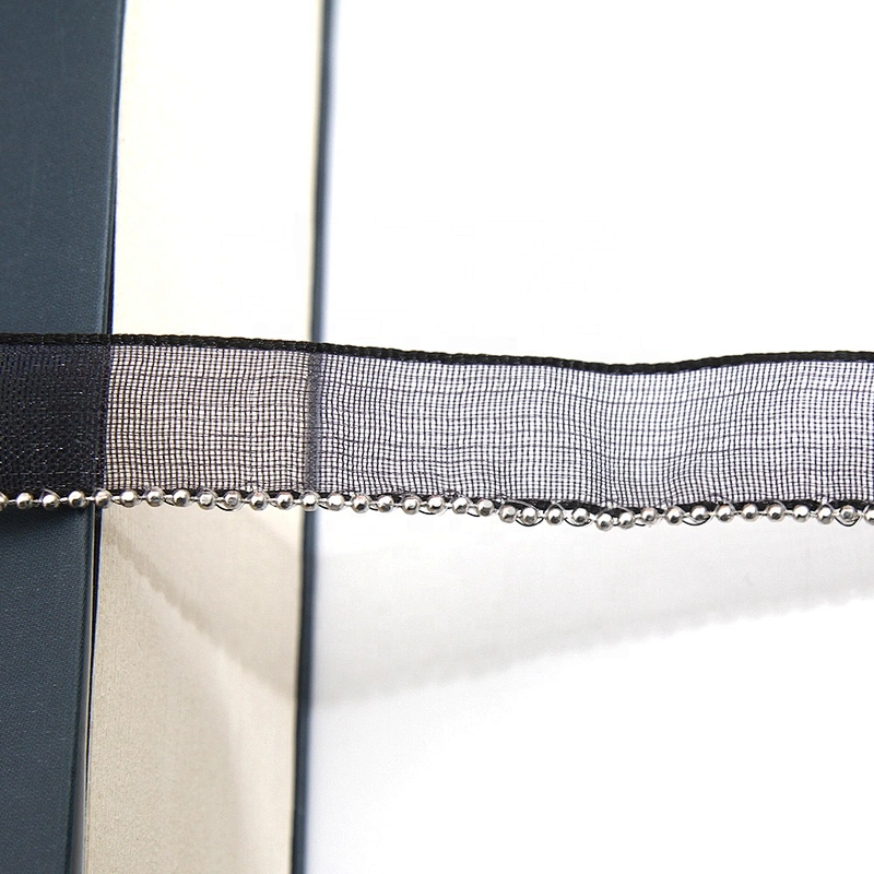 Wholesale Chain lace trim beaded 1.1 cm Sew-On lace trim Polyester net mesh Lace trimmings for clothes  Accessories