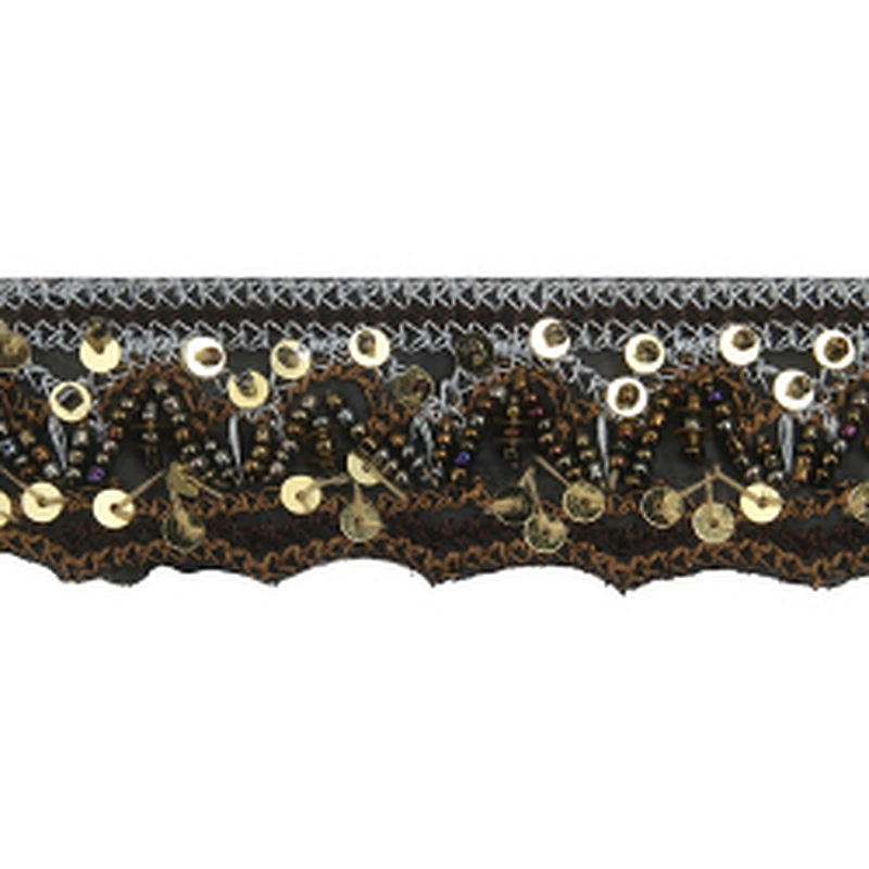 kavatar  wholesale new Handmade Bead lace Embroidered Tulle Trim wedding with Accessories Beads Rhinestones
