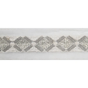 kavatar  wholesale new Handmade Bead lace Embroidered Tulle Trim wedding with Accessories Beads Rhinestones