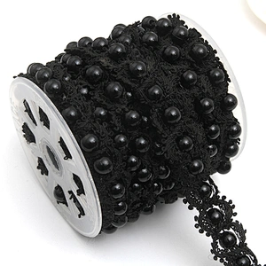 kavatar  wholesale new Handmade Bead lace Embroidered Tulle Trim wedding with Accessories Beads Crystals & Rhinestones