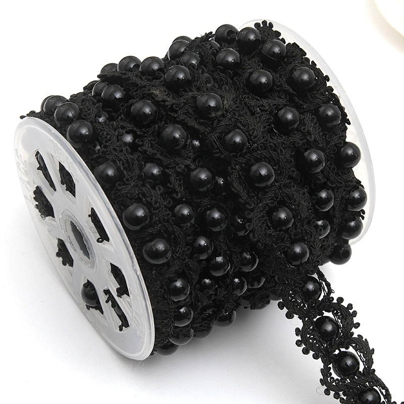 kavatar  wholesale new Handmade Bead lace Embroidered Tulle Trim wedding with Accessories Beads Crystals & Rhinestones