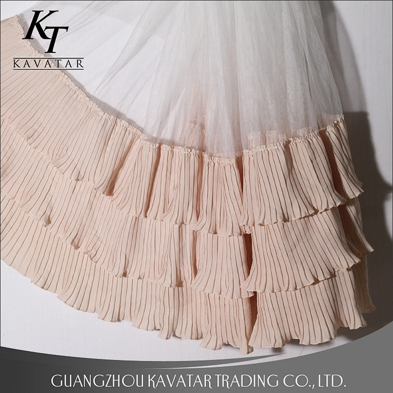 White Mesh Fabric And Ruffle Trim For Clothing