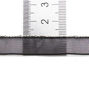 Wholesale Chain lace trim beaded 1.1 cm Sew-On lace trim Polyester net mesh Lace trimmings for clothes  Accessories