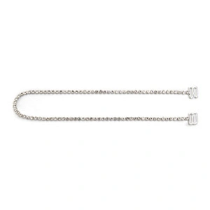 Wholesale Women Evening Party Dress Camisole  Plated tassel fringe alloy Rhinestone Chain Trim Bra Crystal Shoulder Strap