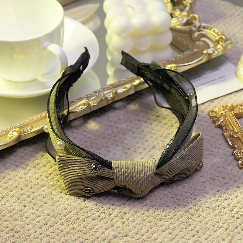 European and Korean beauty simple simple fashion nail pearl hairband, web celebrity fashion headband hair accessories