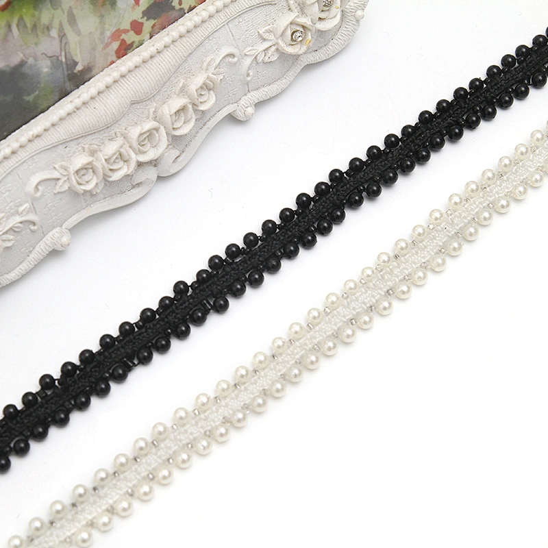 kavatar  wholesale new Handmade Bead lace Embroidered Tulle Trim wedding with Accessories Beads Crystals & Rhinestones