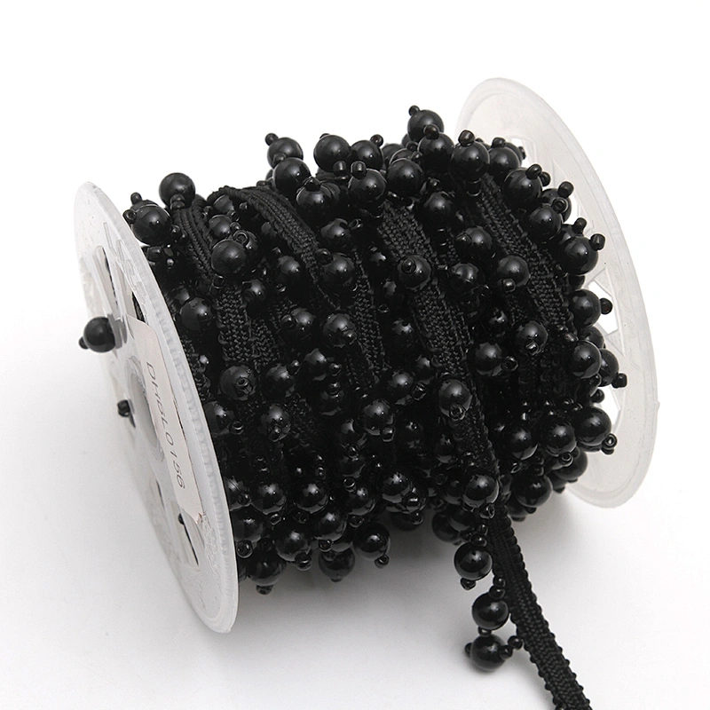 kavatar  wholesale new Handmade Bead lace Embroidered Tulle Trim wedding with Accessories Beads Crystals & Rhinestones