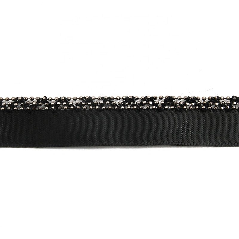 Wholesale Chain lace trim beaded 1.3 cm Sew-On lace trim Ribbons Lace trimmings for clothes Webbing Accessories