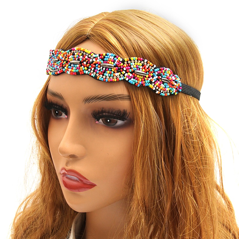 European and American fashion ethnic minority style of the trend of elastic hair belt o-ring plisse headband