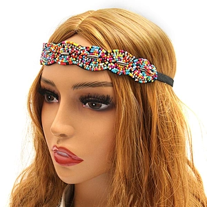 European and American fashion ethnic minority style of the trend of elastic hair belt o-ring plisse headband