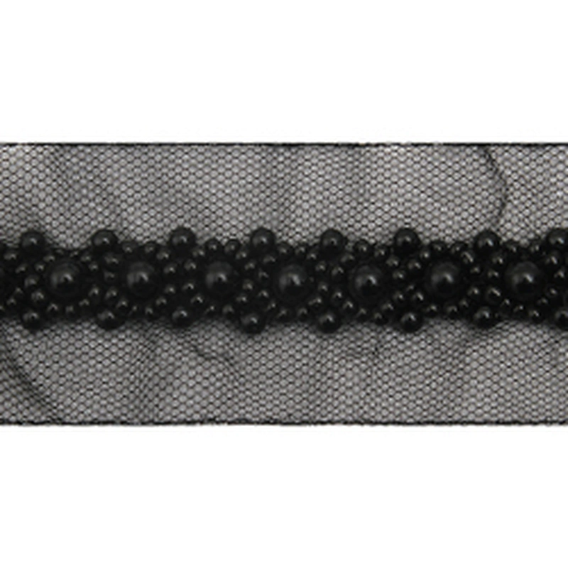 kavatar  wholesale new Handmade Bead lace Embroidered Tulle Trim wedding with Accessories Beads Crystals & Rhinestones
