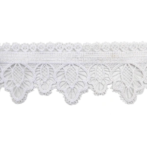 Wholesale sequins Lace Trim Water soluble lace white bridal lace trim Embroidery Sequin Tape For Dress cheap