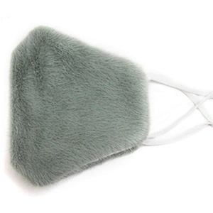 Wholesale winter furry masks warm and dust - proof temperament fashion masks