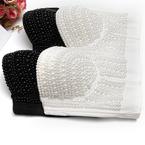 High corset crop top sexy black women's handmade rhinestone diamond sexy underwear fashion sexy underwear