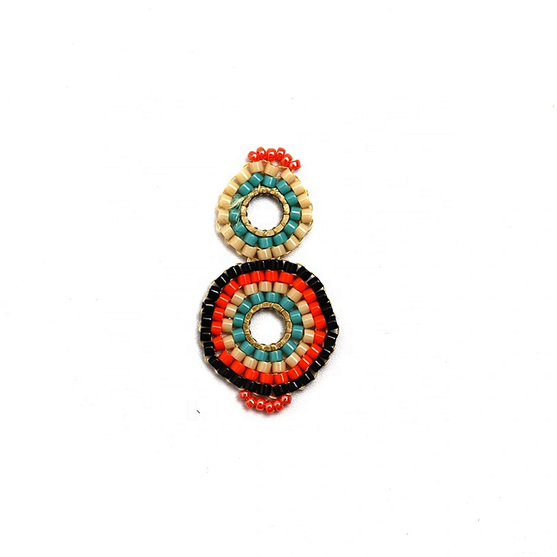 Christmas Cherry Flower Decorative Sew on Rhinestone Beaded Patches Wholesale patches for clothing