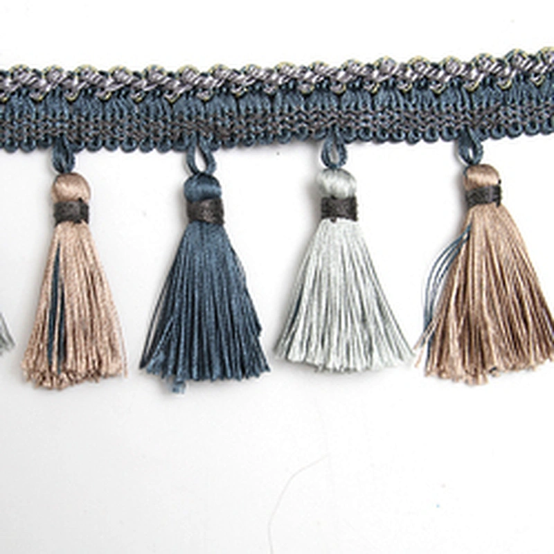 Wholesale Hstock goods tassel and beaded fringe for curtain decoration igh Quality Curtain Tassel Garment