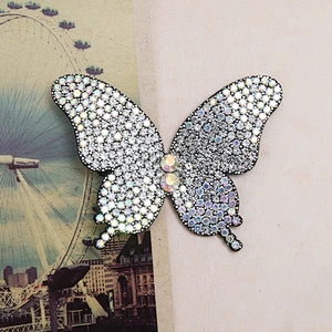 Best-selling clothing shoes and hats clothing accessories rhinestone butterfly pattern rhinestone beaded patches sew patches sal