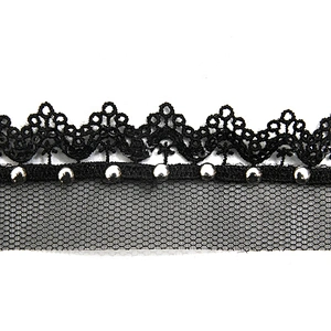 Wholesale 3.1cm Size Studs trim ribbon diy handmade costume dress sewing bead lace trim Design Rivets Sequins Trims