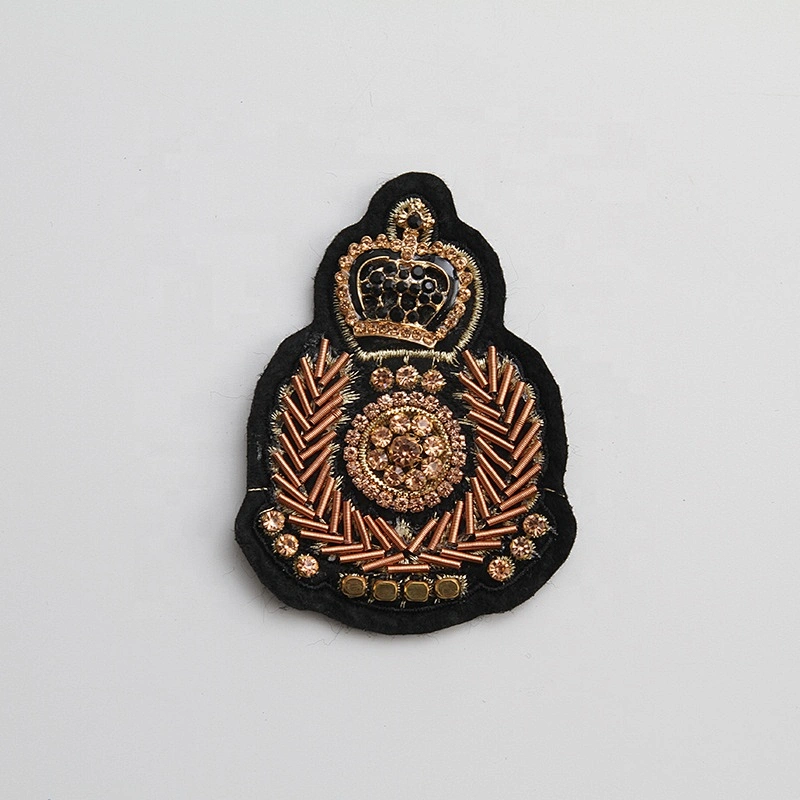 Rhinestone beaded patches for Clothing Sew on Sequin beading Applique decorative parches for clothes dress bags
