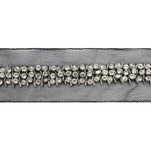 kavatar  wholesale new Handmade Bead lace Embroidered Tulle Trim wedding with Accessories Beads Crystals & Rhinestones