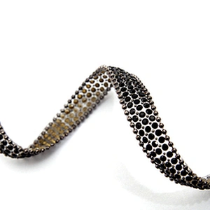 wholesale hot fix tape with rhinestone hot fix trimming chain glitter trim for DIY garment dresses Accessories