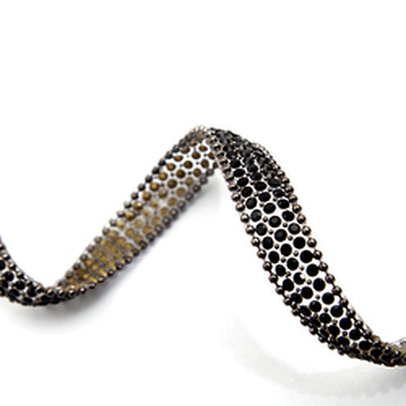wholesale hot fix tape with rhinestone hot fix trimming chain glitter trim for DIY garment dresses Accessories