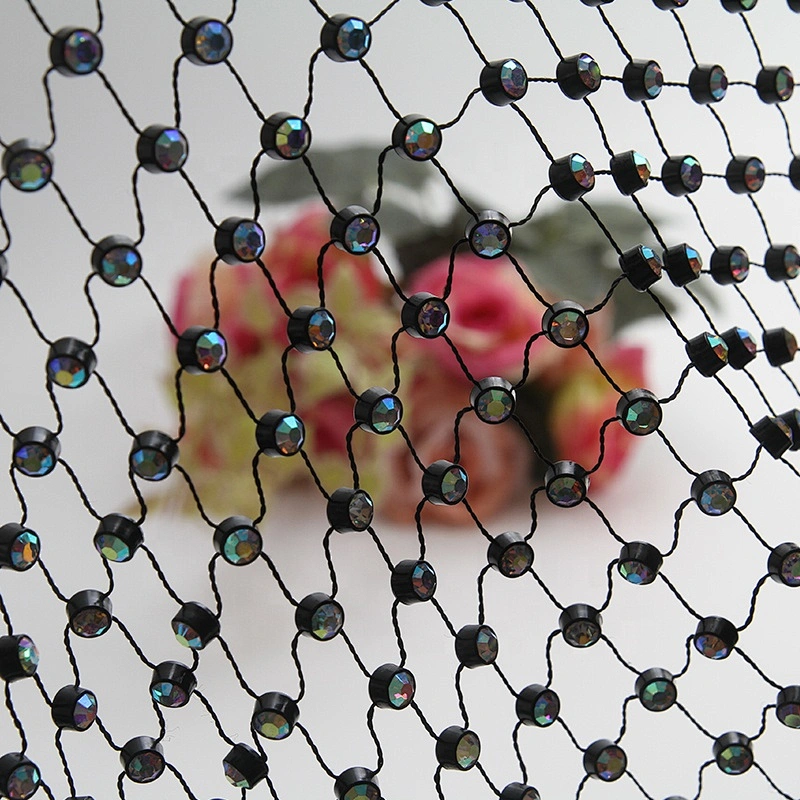 Kavatar pearl and rhinestone mesh trimming  rhinestone mesh sheet Fabric wholesale crystal rhinestone mesh