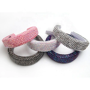 wholesale Multi Color Crystal And Rhinestone Cup chain Decorated Headbands girls Hairbands WOMEN HEADBAND