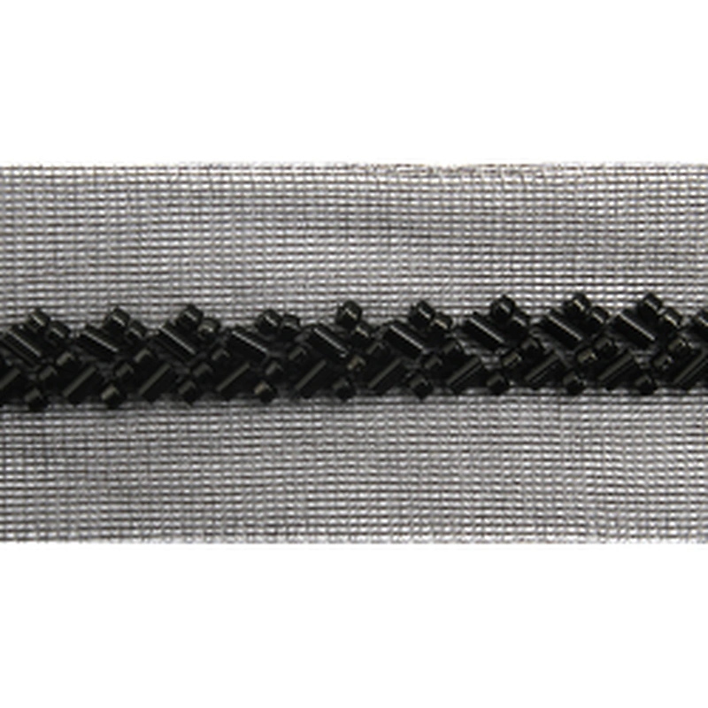 Wholesale Embroidery beaded lace trim 3.5 cm Mesh fabric lace trims beautiful Accessories for dress 3D wedding Designer