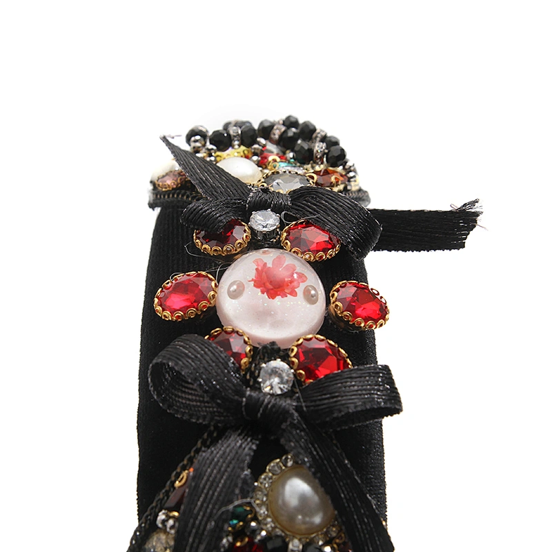 wholesale Hair Decoration Velour Crystal And Rhinestone Cup chain Decorated hair accessories Hairbands WOMEN HEADBAND