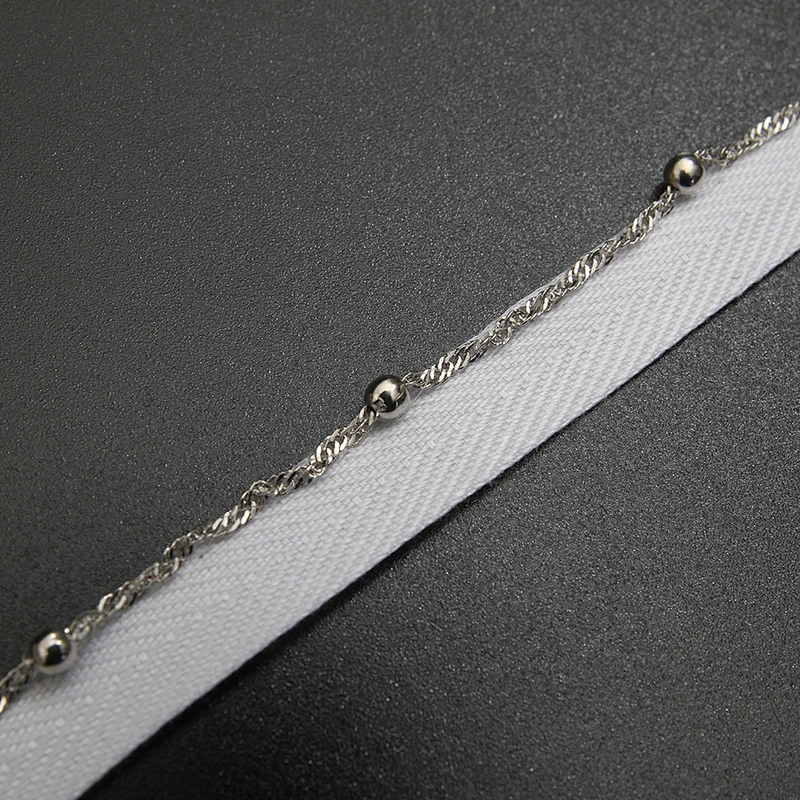 Wholesale Chain lace trim beaded 1.1 cm Sew-On lace trim Woven herringbone tape lace trimmings for clothes