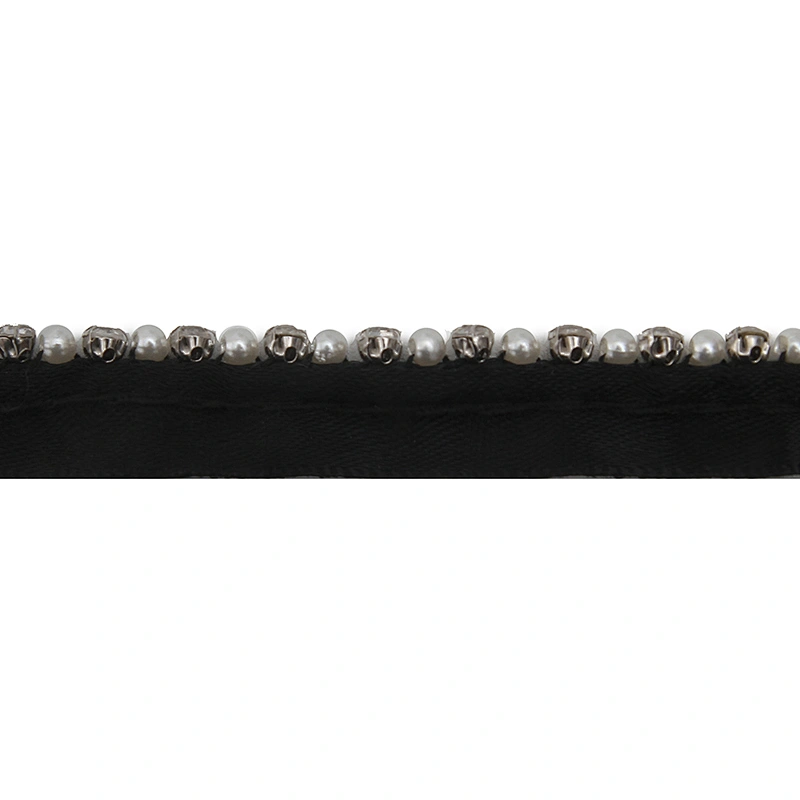 kavatar  wholesale new Handmade Bead lace Embroidered Tulle Trim wedding with Accessories Beads Crystals & Rhinestones