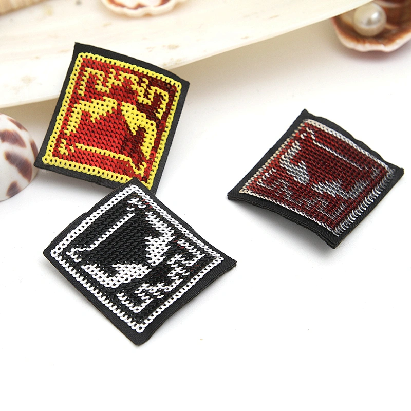 wholesale applique designer badges patches cloth stickers Sew on for clothing accessories decoration 3D patch sequin patch