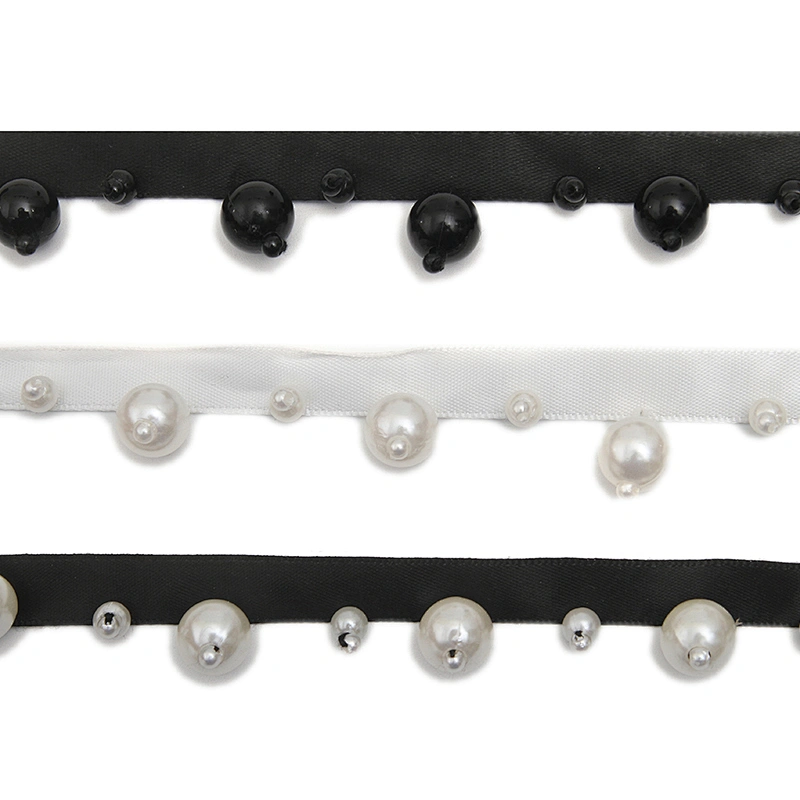 kavatar  wholesale new Handmade Bead lace Embroidered Tulle Trim wedding with Accessories Beads Crystals & Rhinestones