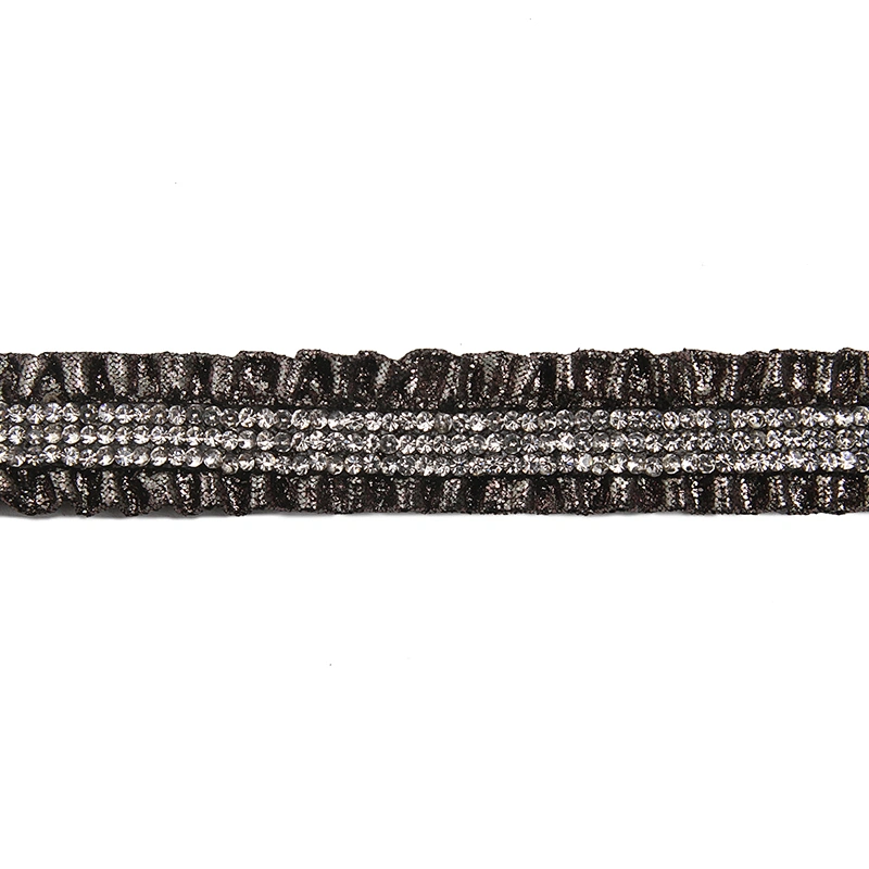 Wholesale Rhinestone by  Shoes Slippers Sandals Accessories upper for sandal women Cotton lace trim