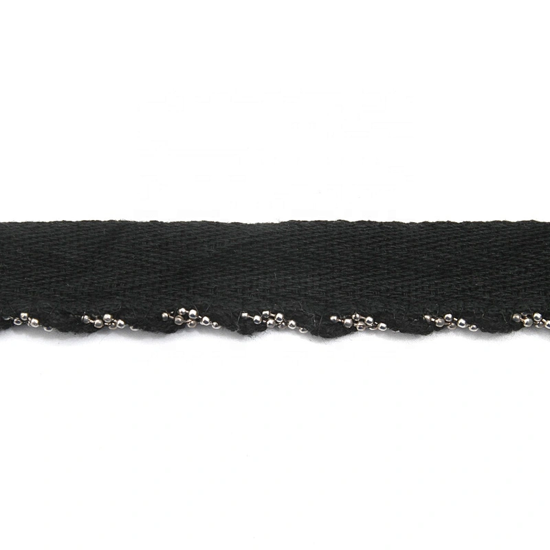 Wholesale Chain lace trim Beaded 1.5 cm Sew-On Trimming ribbon Design herringbone tape trims for clothing