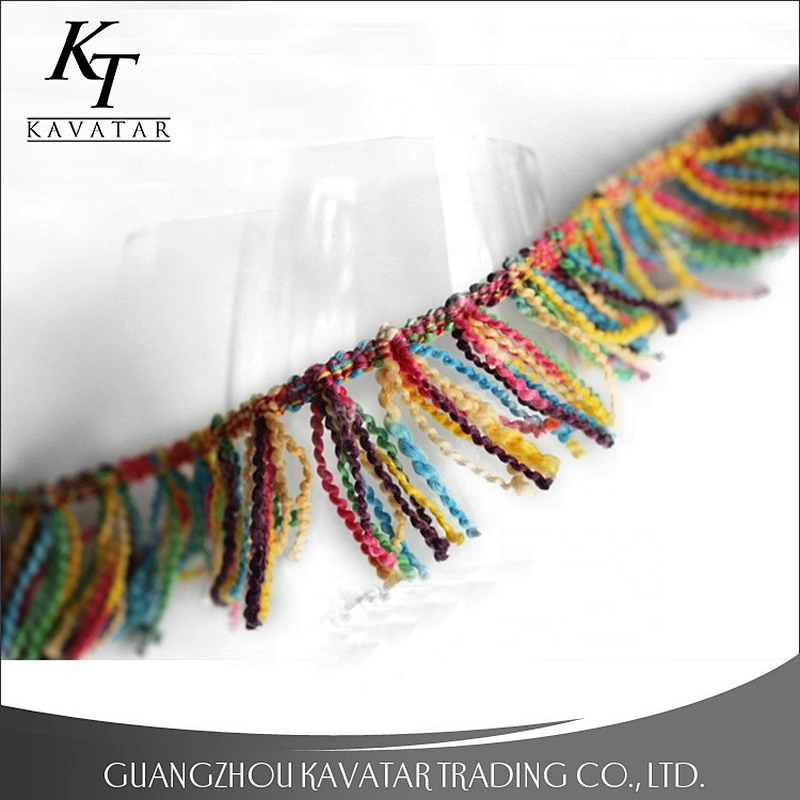 Wholesale Customized Hight Quality Colors Cotton Tassels Curtain Fringe