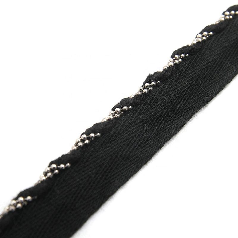 Wholesale Chain lace trim Beaded 1.5 cm Sew-On Trimming ribbon Design herringbone tape trims for clothing
