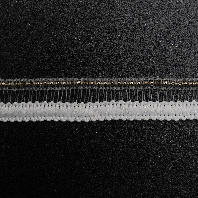 Wholesale Chain lace trim beaded 1.2 cm Sew-On lace trim Polyester Lace trimmings for clothes  Accessories  Cotton