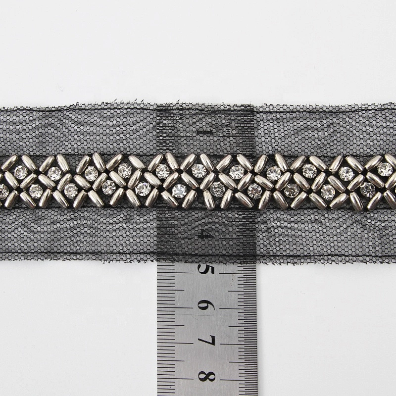 beaded  fringe sequin beaded lace trim  beads fringe