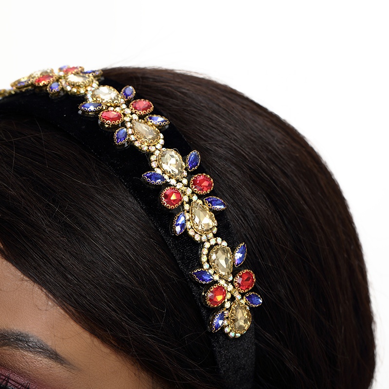 Wholesale Rhinestone headbands headband for woman Furry Headbands Women hair band fashion