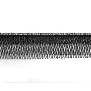 Wholesale Chain lace trim rhinestone 2.1 cm Sew-On lace trim Polyester net mesh Lace trimmings for clothes  Accessories