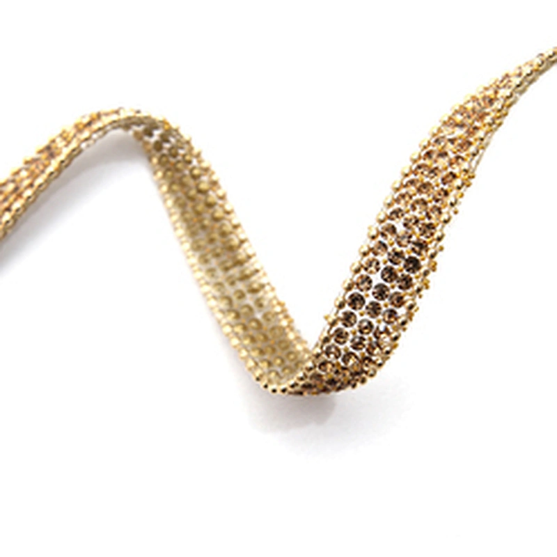 wholesale hot fix tape with rhinestone hot fix trimming chain glitter trim for DIY garment dresses Accessories