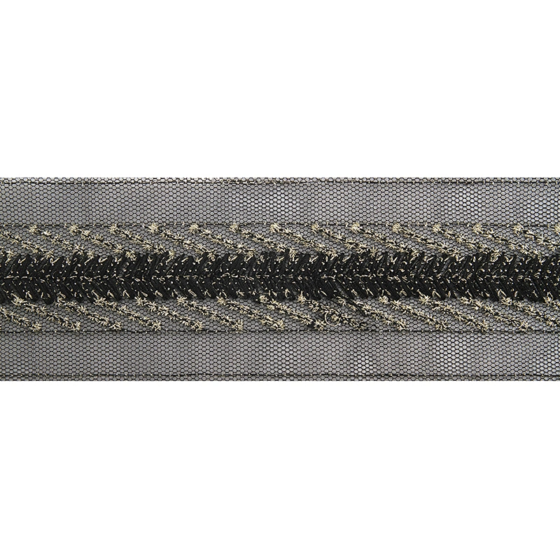 kavatar  wholesale new Handmade Bead lace Embroidered Tulle Trim wedding with Accessories Beads Rhinestones
