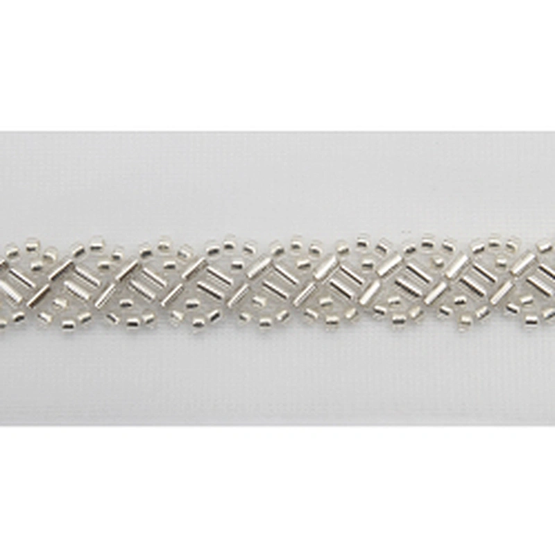 Wholesale Embroidery beaded lace trim 4 cm Mesh fabric lace trims beautiful Accessories for dress 3D wedding Designer